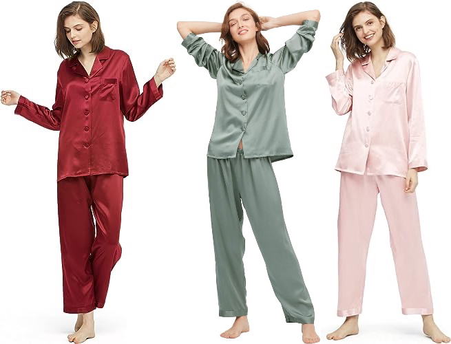 silk pajama for sleep