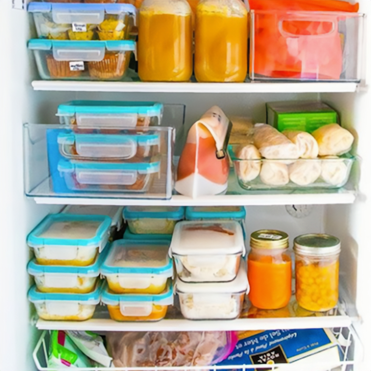 kitchen storage ideas freezer container