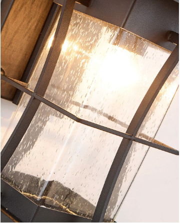 EERU waterproof outdoor wall light detail display