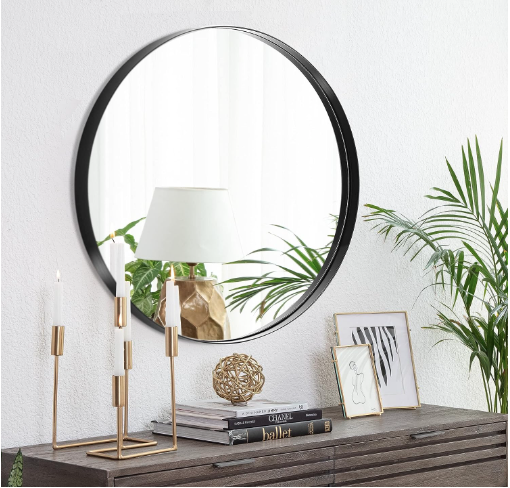 Wall Mirrors about Fobule Black Round Mirror