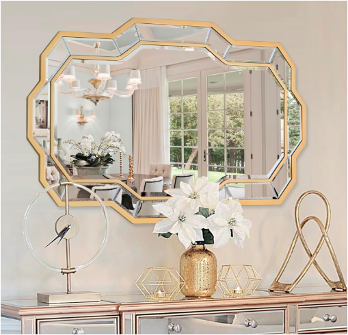 Autdot Gold Mirrors for Wall Decor