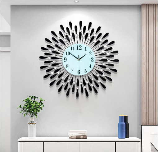 JUGV 24.0 Inch Modern Elegant Silent Wall Clocks