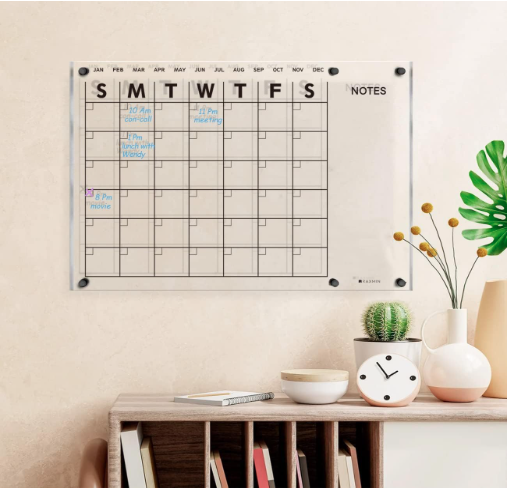 Acrylic Dry Erase Calendars