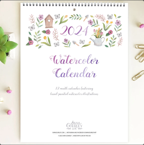 Watercolor Wall Calendars