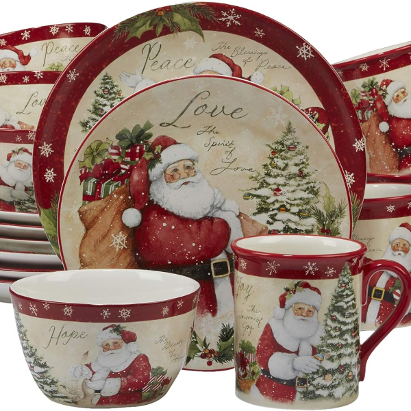 christmas dinnerware