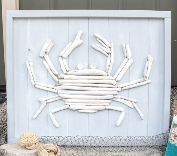 Wall Art About Driftwood Crab Wall