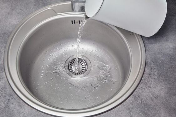 slow draining sink