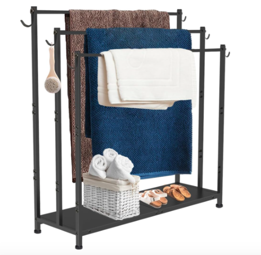 AnBaiMei Extra Large Free Standing Towel Rack