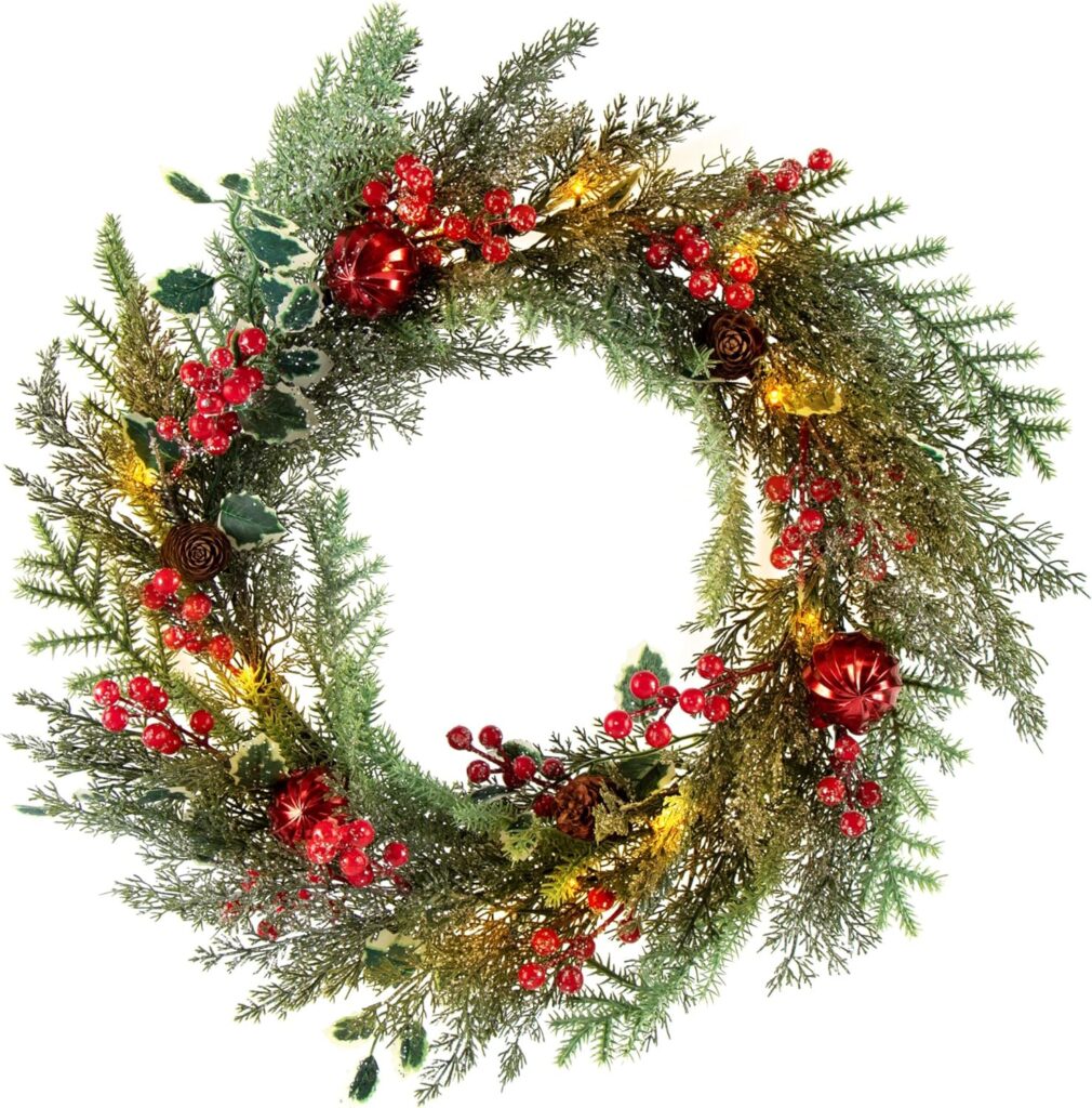 Mixed Red berry Christmas Wreath