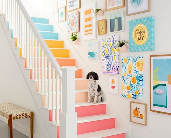 Staircase Wall Decor Inspiration: Creative Designs to Brighten Up Your Home Space